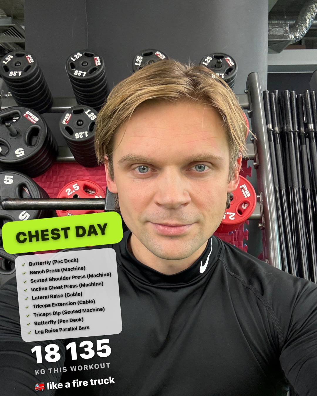 Chest/shoulders/triceps